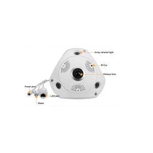 دوربین 2 مگاپیکسل چشم ماهی 360 درجه (Fisheye) مدل VRP-G20